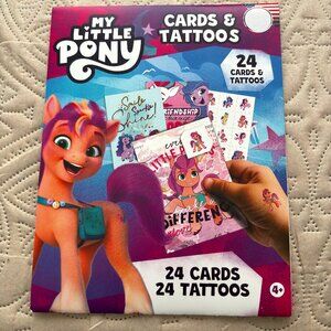 Hasbro My Little Pony Valentine Children's Set of 24 Cards & Tattoos Made In USA